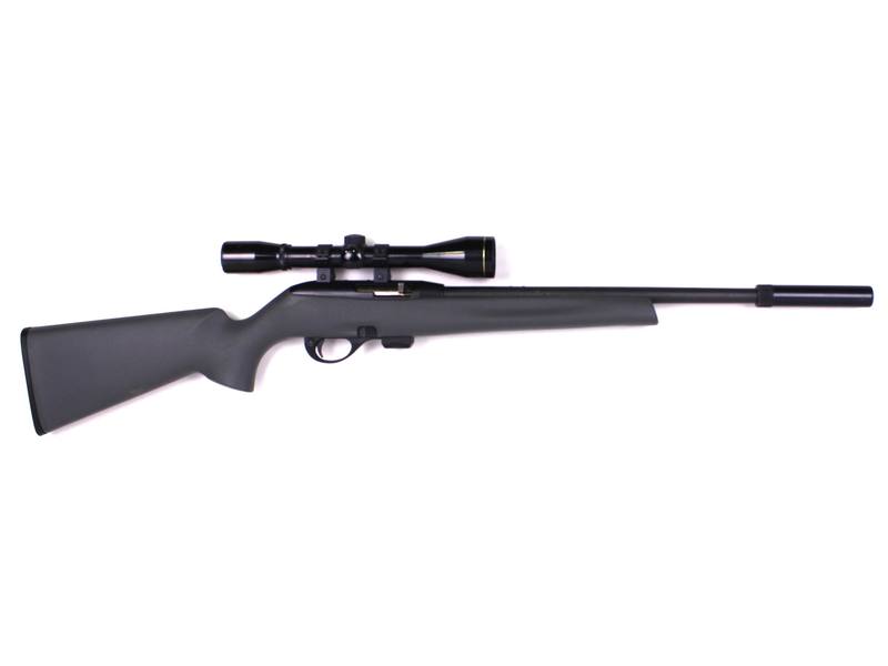 Buy 22 Remington 597 Blued Synthetic 16" Threaded with Silencer & 4x32 Scope in NZ New Zealand.