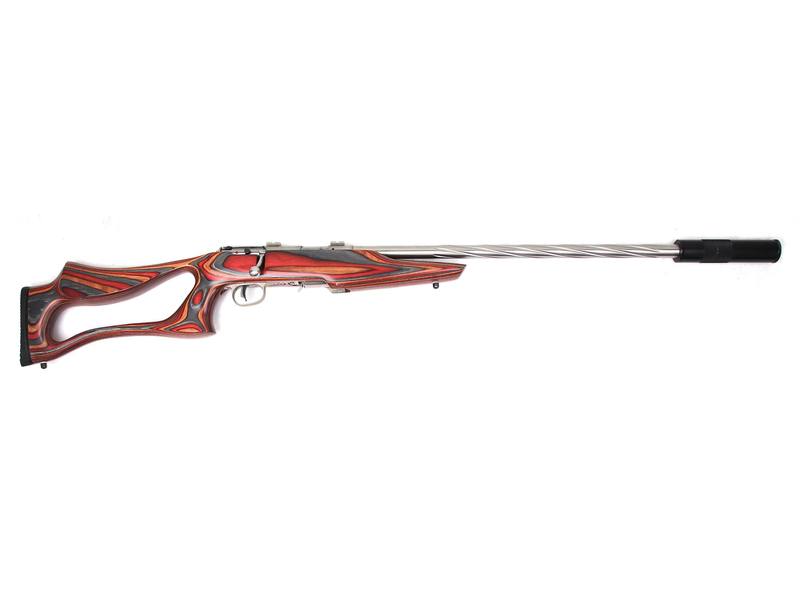 Buy 17hmr Savage 93R17 Stainless Laminate 18.5" Threaded with Silencer in NZ New Zealand.