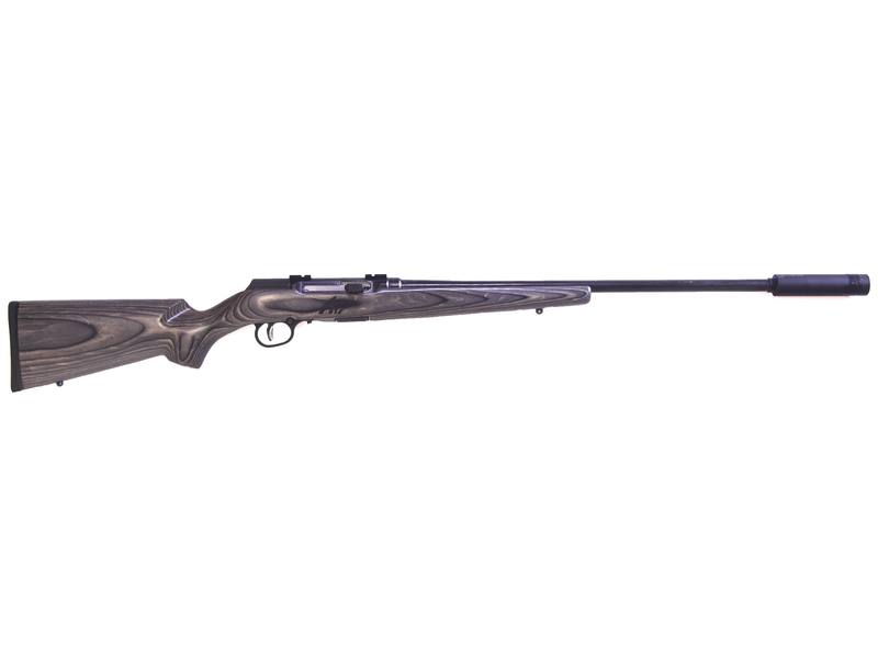 Buy 17 hmr Savage A17 Blued Laminate with Silencer in NZ New Zealand.