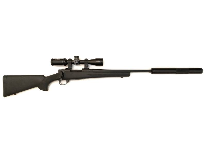 Buy 223 Howa 1500 Blued Hogue with 4-18x40AO & Silencer in NZ New Zealand.