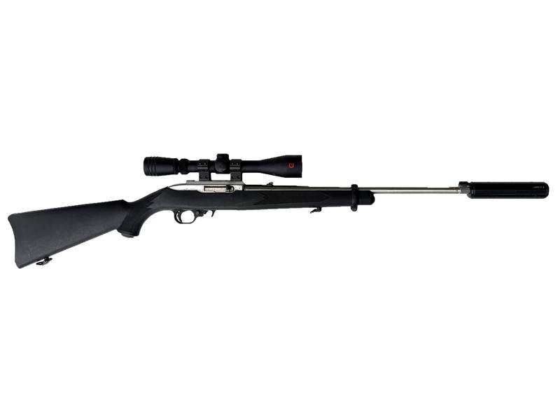 Buy 22 Ruger 10/22 Stainless Synthetic with Scope & Silencer in NZ New Zealand.