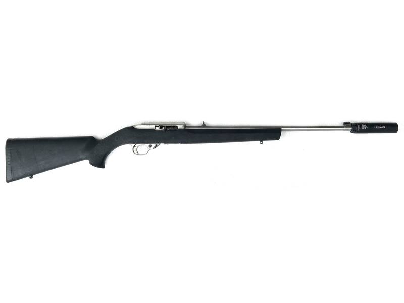 Buy 22 Ruger 10/22 Stainless Hogue with Silencer in NZ New Zealand.