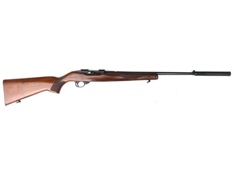 Buy 22 Ruger 10/22 Deluxe Blued Wood with Silencer in NZ New Zealand.