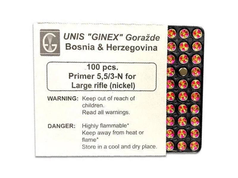 Buy Ginex Large Rifle Magnum Nickel Primers x1000 in NZ New Zealand.
