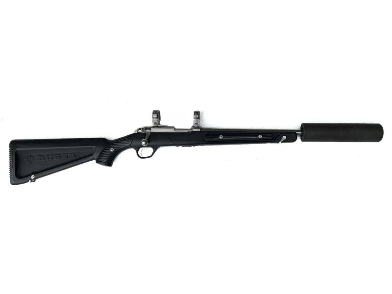 Buy 22 Ruger M77/22 Stainless Synthetic with Silencer in NZ New Zealand.