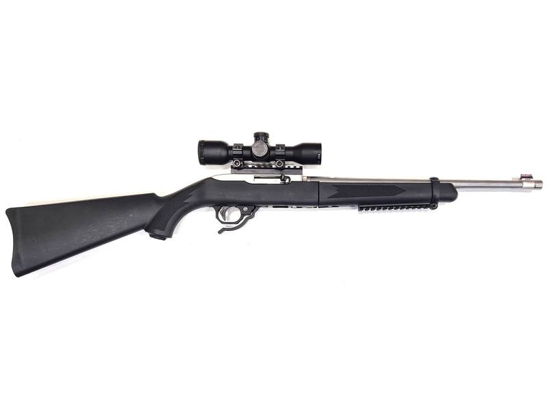 Buy 22 Ruger Take Down Blued Synthetic 16" Threaded with BSA 4x30 Scope in NZ New Zealand.