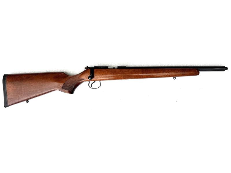 Buy 17 hmr CZ 455 American Varmint Blued Wood Threaded in NZ New Zealand.