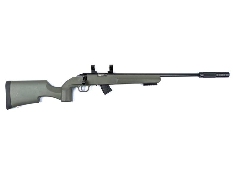 Buy 22 Howa M1100 Blued Synthetic 18" with 1" Rings and Silencer 1/2x28 in NZ New Zealand.