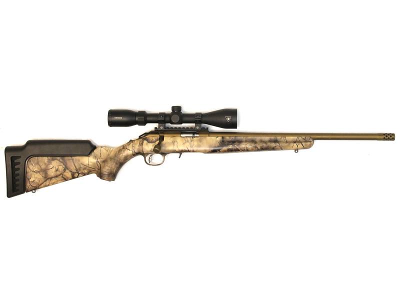 Buy 22 Ruger American Cerakote Camo Threaded with 3-9x40 Scope in NZ New Zealand.
