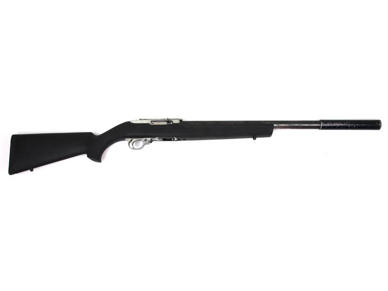Buy 22 Ruger 10/22 Blued Hogue with Silencer in NZ New Zealand.