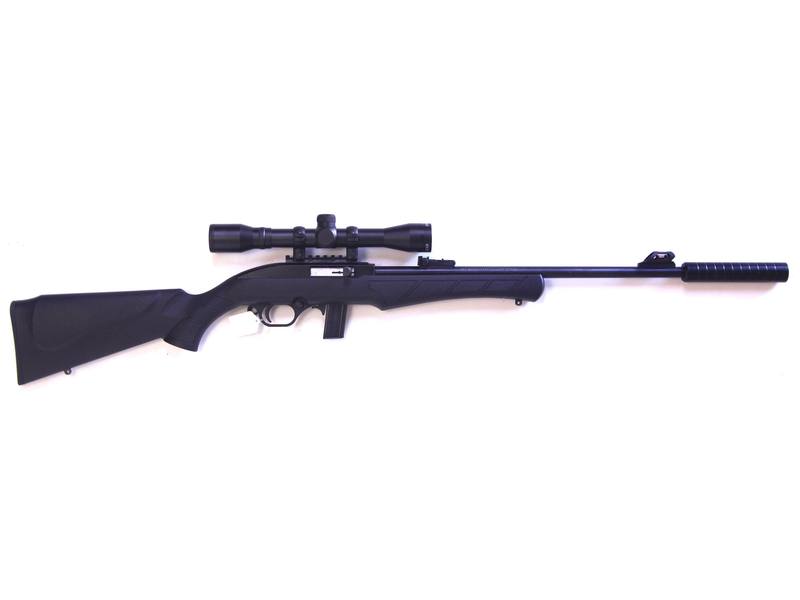Buy 22 Rossi 7022 Blued Synthetic 18" with Scope & Silencer in NZ New Zealand.