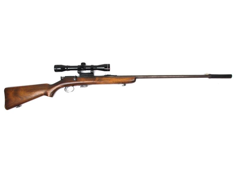 Buy 22 BSA Sportsman Five Blued/Wood with Scope and Silencer in NZ New Zealand.