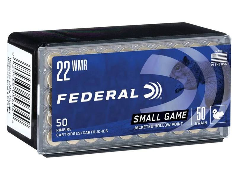Buy Federal 22 WMR Small Game 50gr Federal Hollow Point 1530fps in NZ New Zealand.