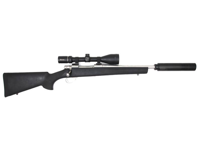 Buy 270 Howa 1500 Stainless Hogue 16" with Scope and Silencer in NZ New Zealand.