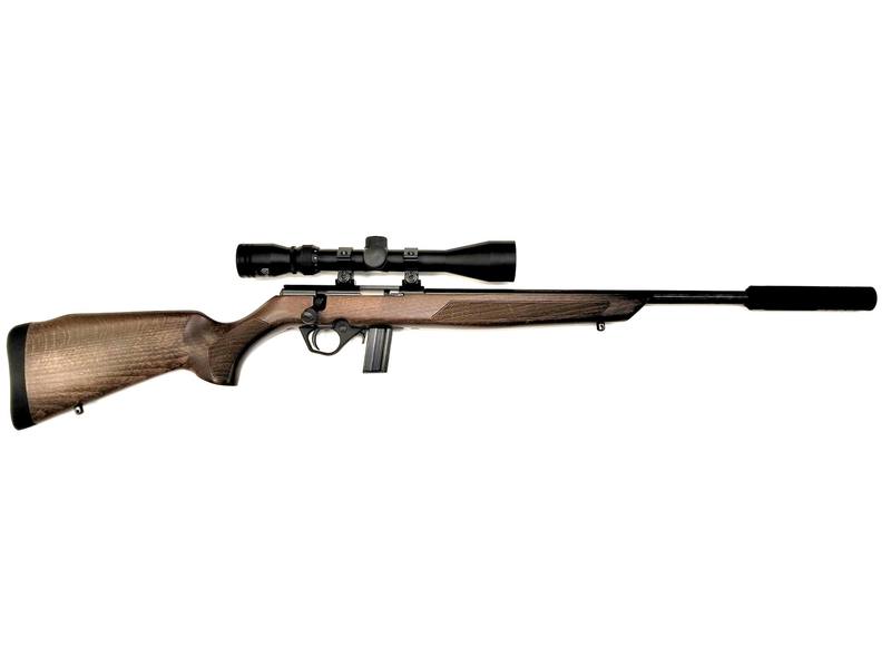 Buy 22 Rossi 8122 Blued Wood 16" 3-9X40 with Silencer in NZ New Zealand.