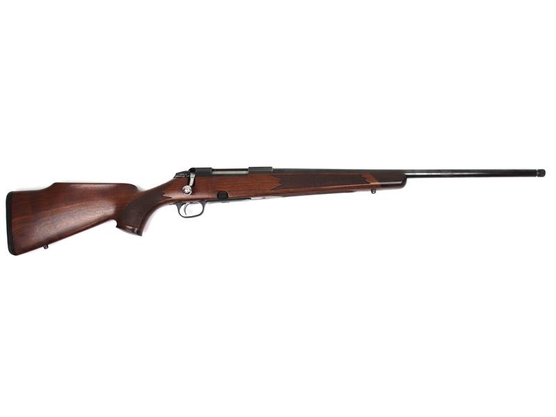 Buy 22-250 TIKKA M595 Deluxe Blued Wood 22" Threaded in NZ New Zealand.
