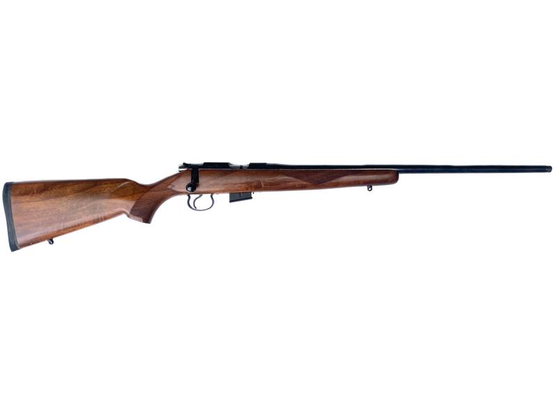 Buy 17HMR CZ 452-2E American Blued Wood Threaded in NZ New Zealand.