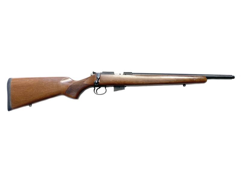 Buy 17HMR CZ 452-2E Varmint Blued Wood Threaded in NZ New Zealand.