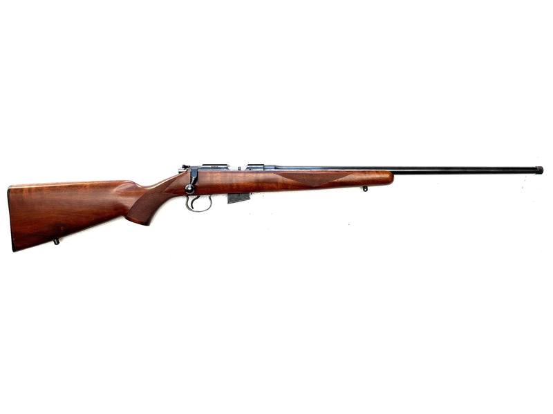 Buy 17HMR CZ 452-2E American Blued Wood Threaded in NZ New Zealand.