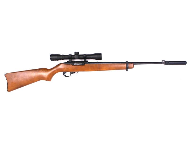 Buy 22 Ruger 10/22 Blued Wood 18.5" Threaded in NZ New Zealand.