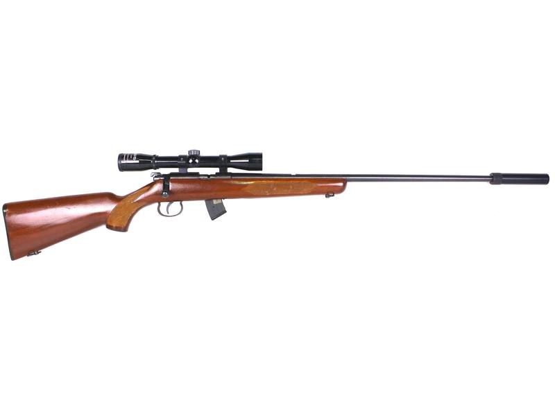 Buy 22 Norinco Model 4 Blued Wood with Scope and Silencer in NZ New Zealand.