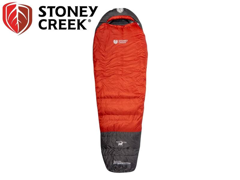 Buy Stoney Creek Sleeping Bag Black Stag Integrity 500 Ketchup in NZ New Zealand.