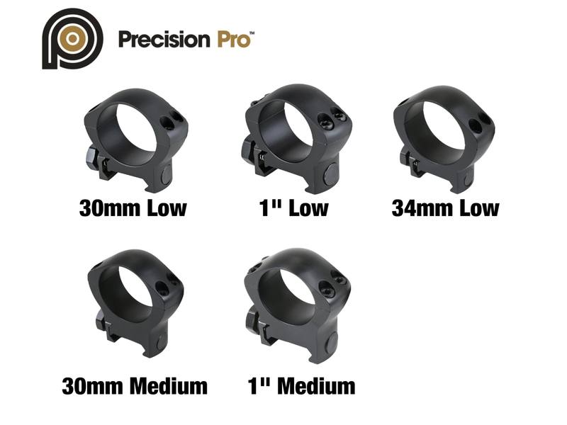 Buy Precision Pro Premium Picatinny Rings  |  1" & 30mm & 34mm in NZ New Zealand.