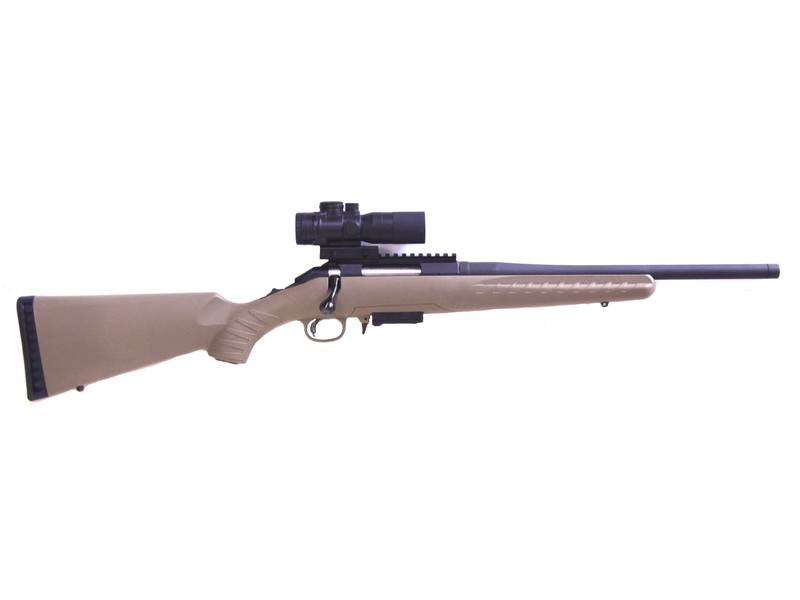 Buy 7.62X39 Ruger Ranch Blued Synthetic with Scope Threaded in NZ New Zealand.