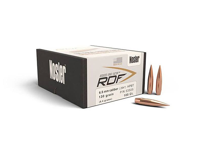 Buy Nosler Projectiles 6.5mm 130gr HPBT RDF x100 in NZ New Zealand.