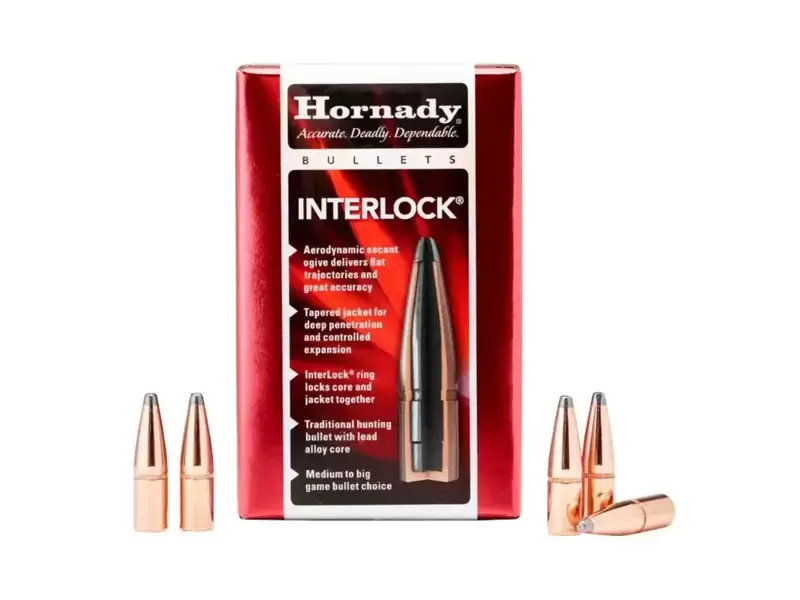 Buy Hornady Projectiles 30cal (.308) 170gr Interlock FP 100x in NZ New Zealand.