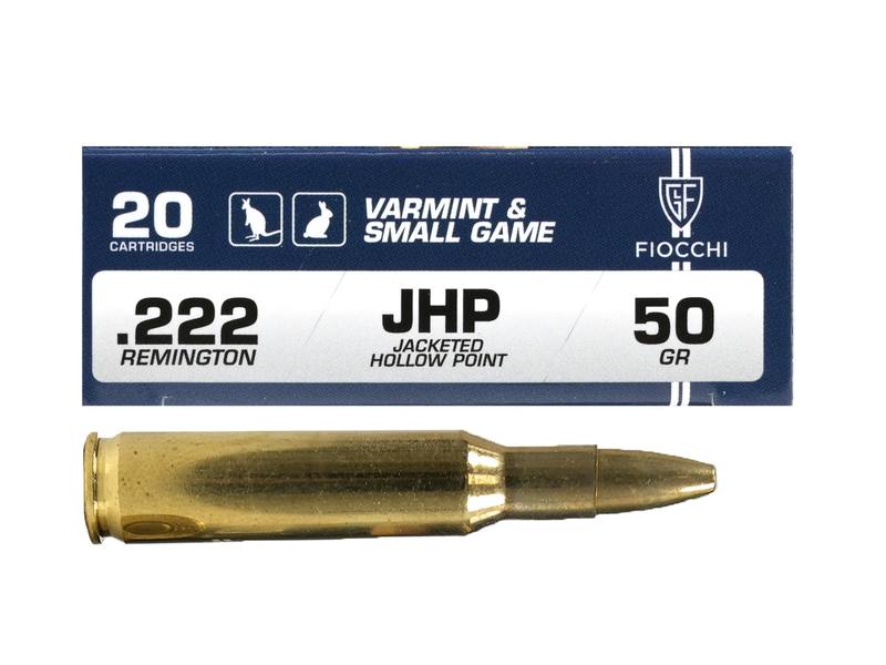 Buy Fiocchi 222 50gr Jacketed Hollow Point 20 Rounds in NZ New Zealand.