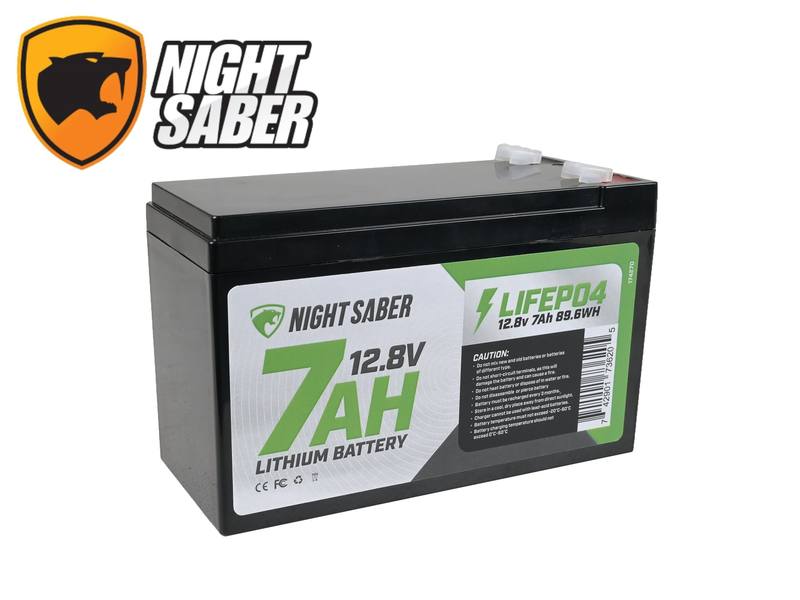 Buy Night Saber Battery LiFePO4 12.8V 7Ah in NZ New Zealand.