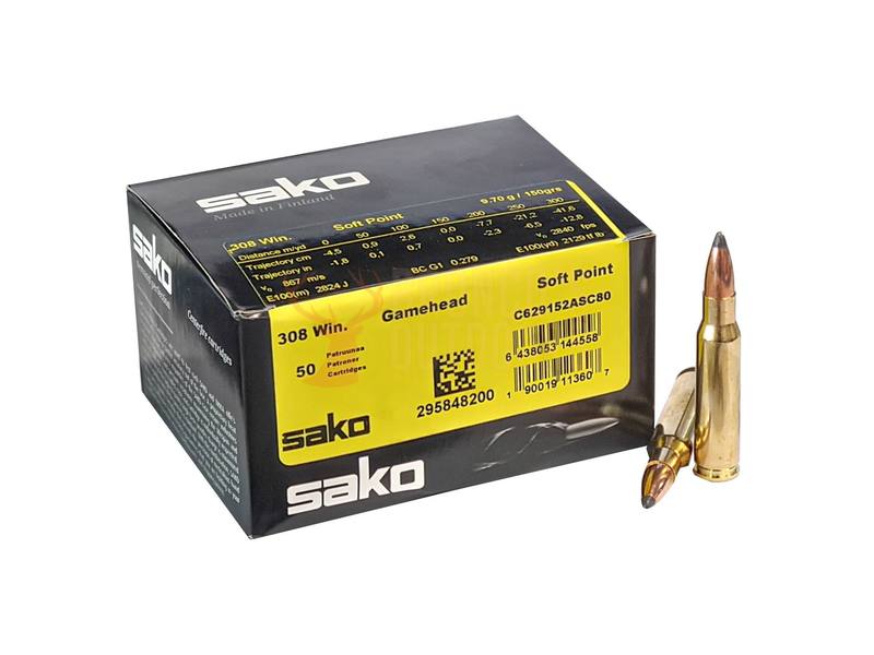 Buy Sako 308 Gamehead 150gr Soft Point in NZ New Zealand.