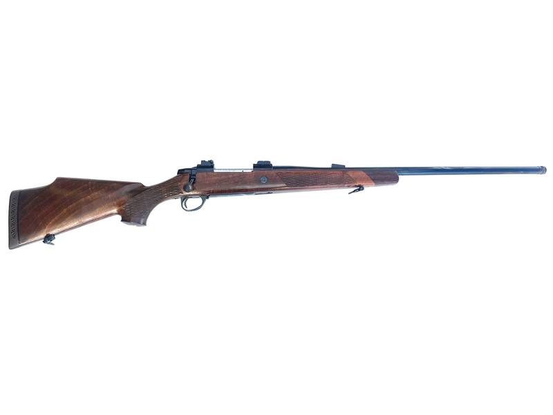 Buy 338 Win Sako FInnbear Deluxe Blued Wood Threaded in NZ New Zealand.