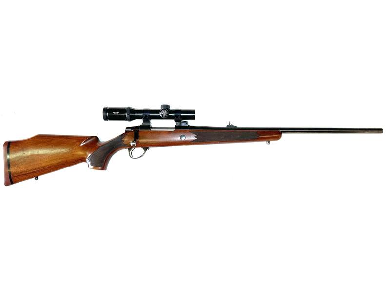 Buy 308 Sako AII Forester Blued Wood Pecar Scope in NZ New Zealand.