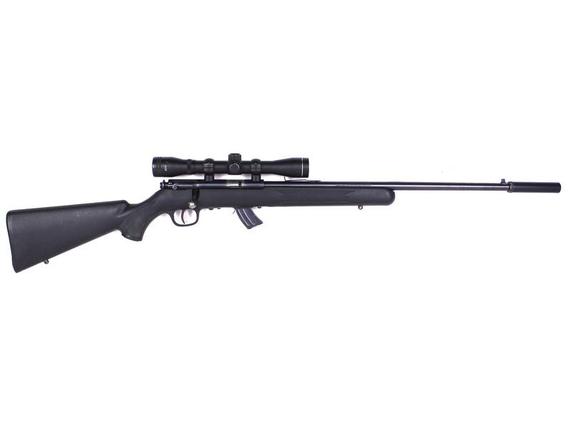 Buy 22 Savage MK2 Blued Synthetic 20" with Scope Sup in NZ New Zealand.