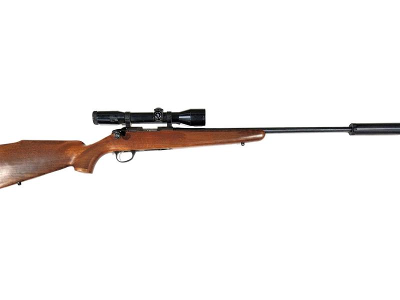 Buy 22 Sako P04R Blued Wood 20" with Scope & Silencer in NZ New Zealand.