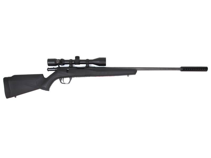 Buy 22 Mag Savage B22 F Blued Synthetic with Scope with Silencer in NZ New Zealand.