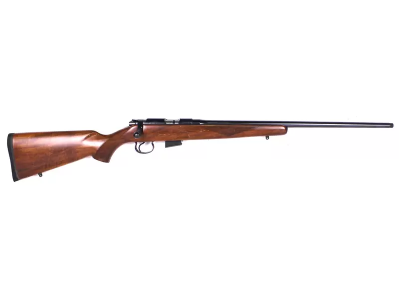 Buy 17 HMR CZ 452-2E American Blued Wood Threaded in NZ New Zealand.