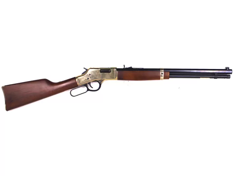 Buy 44 Mag Henry Big Boy Brass Blued Synthetic 17.25" in NZ New Zealand.