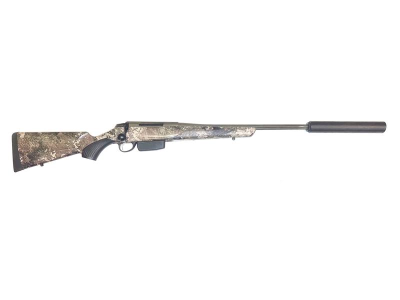 Buy 6.5 CRD Tikka T3X Strata Cerakote Synthetic 22" with Silencer in NZ New Zealand.