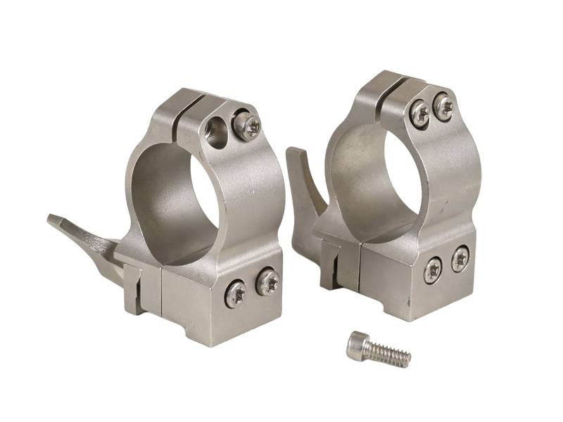 Buy Second Hand Warne Rings Ruger RF Nickle 1" Medium in NZ New Zealand.