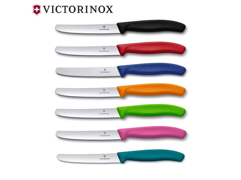 Buy Victorinox Swiss Classic Tomato & Table Knife Wavy Edge 11cm in NZ New Zealand.