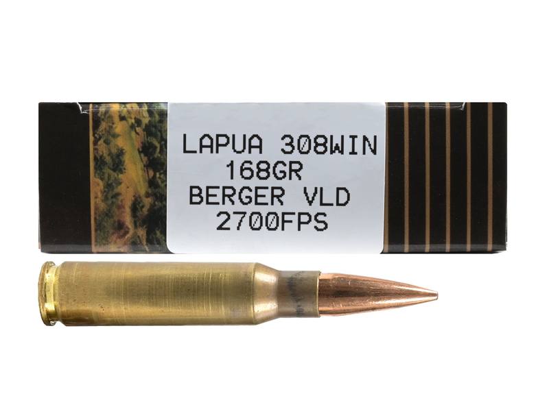 Buy Berger 308 Lapua Brass 168gr Hollow Point 20 Rounds in NZ New Zealand.