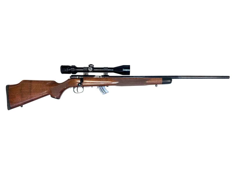 Buy 22 Voere 55 Blued Wood 21" Threaded with Scope in NZ New Zealand.