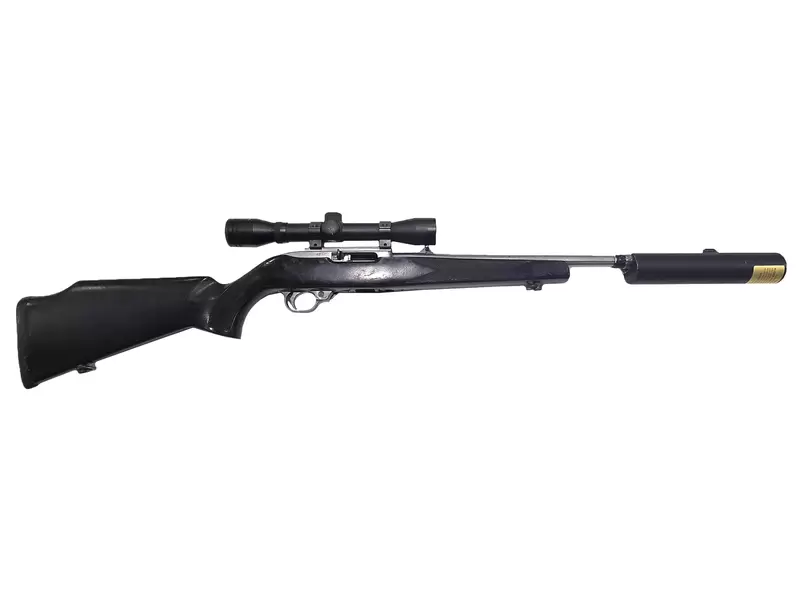 Buy 22 Ruger 10/22 Stainless Synthetic 18" with Scope & Silencer in NZ New Zealand.