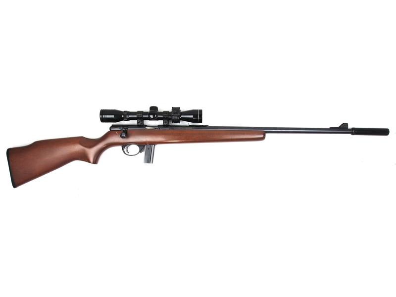 Buy 22 Stirling 14P Blued Wood with Scope and Silencer in NZ New Zealand.