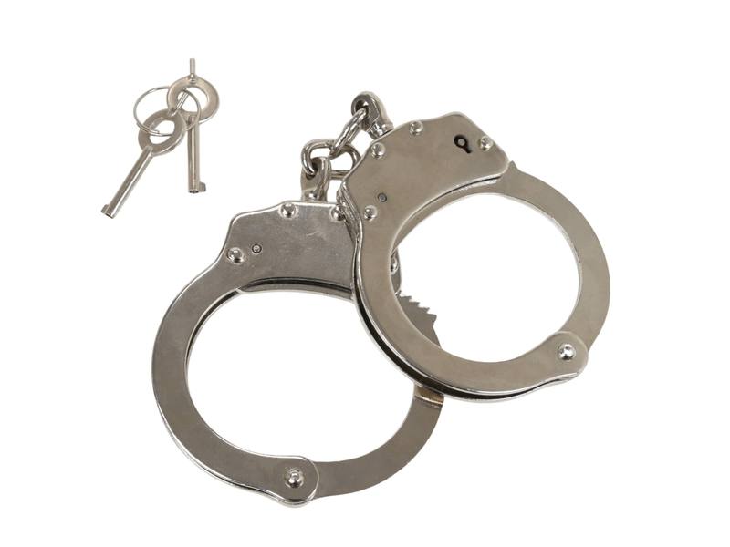 Buy Handcuffs Double Lock Nickle Plated Steel in NZ New Zealand.