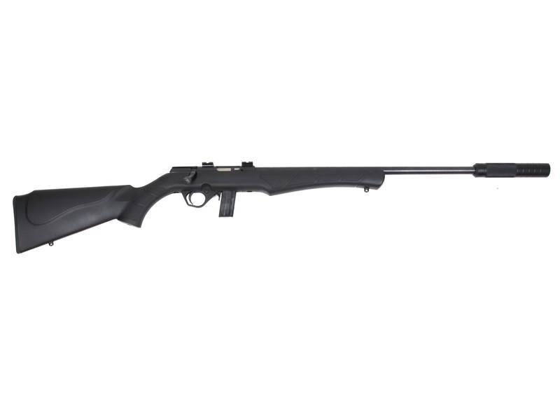 Buy 22 Rossi 8122 Blued Synthetic Threaded 18" with Silencer in NZ New Zealand.