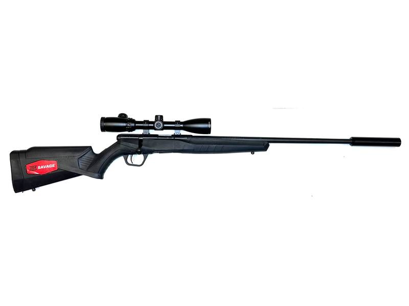 Buy 22 Savage B22 Blued Synthetic 21" with Scope and Silencer in NZ New Zealand.